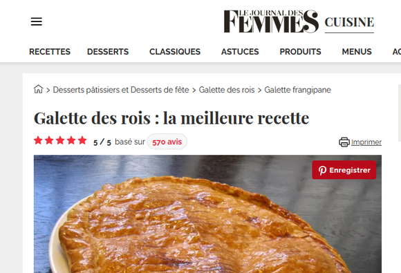 recette galette des rois